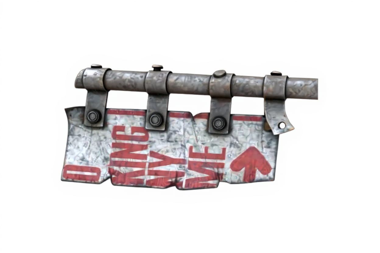 metal sign holder