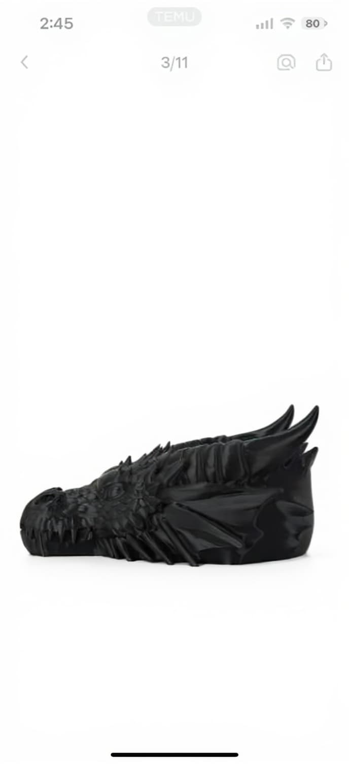 black shoe