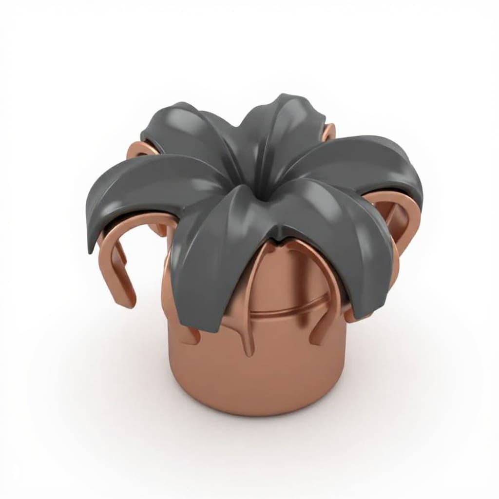 metal flower pot