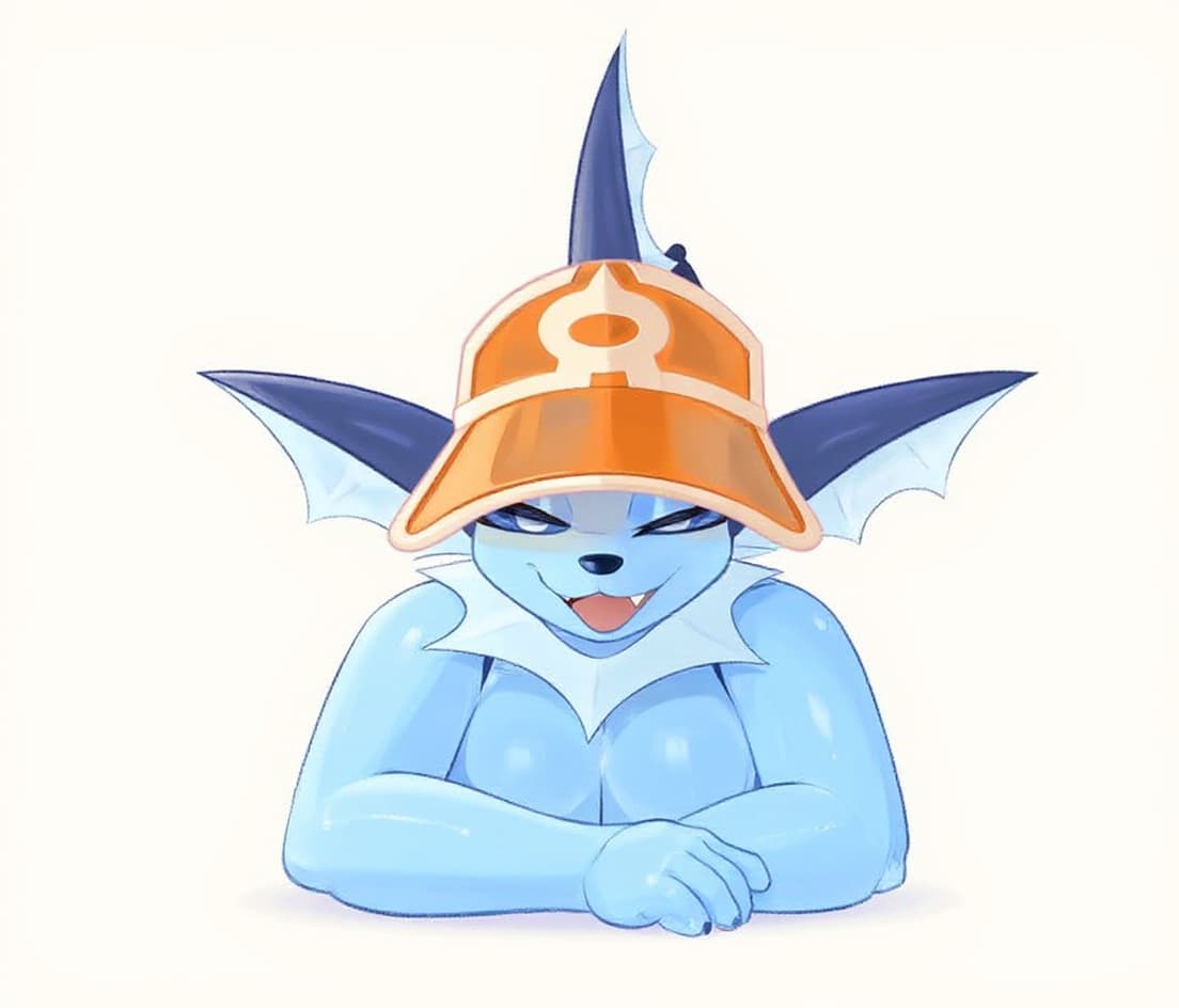 orange hat