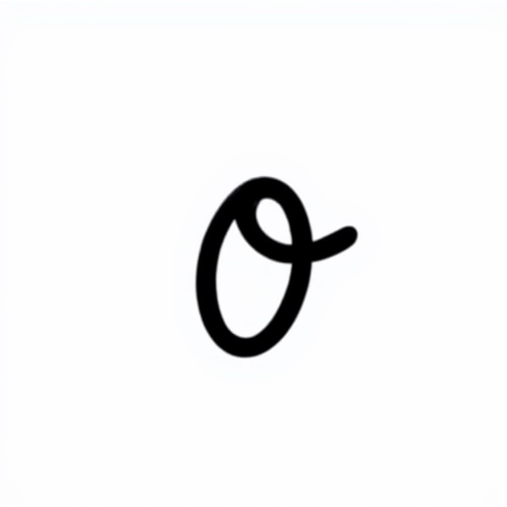 black letter o