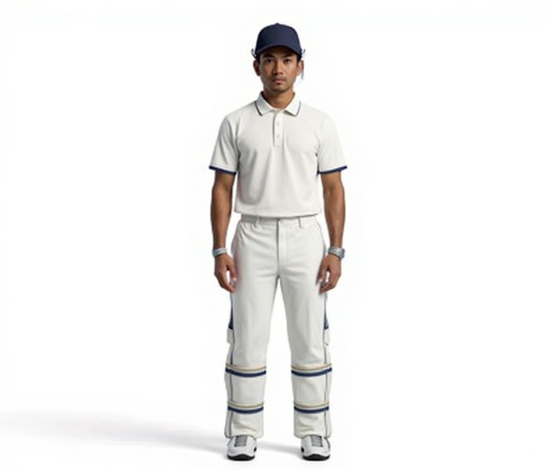 white cricket outfit