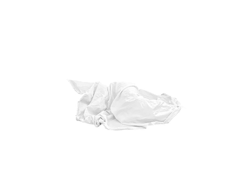 crumpled white tissue