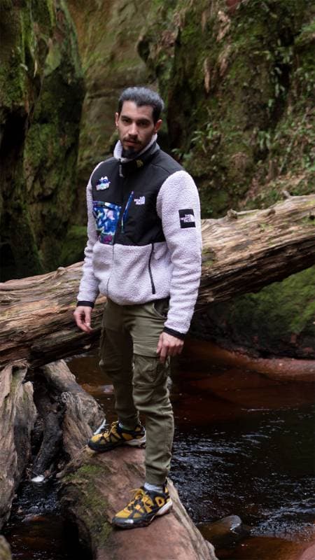 man standing on