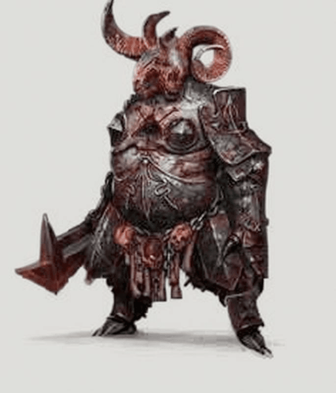 metal goat-like creature