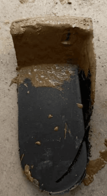 broken ceramic container