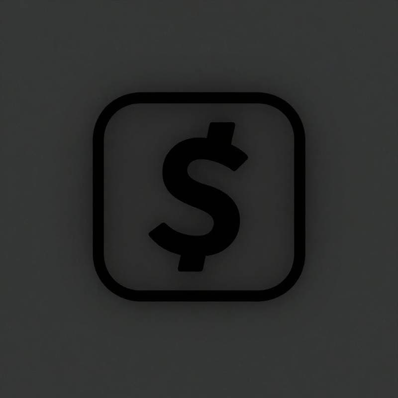 black dollar sign
