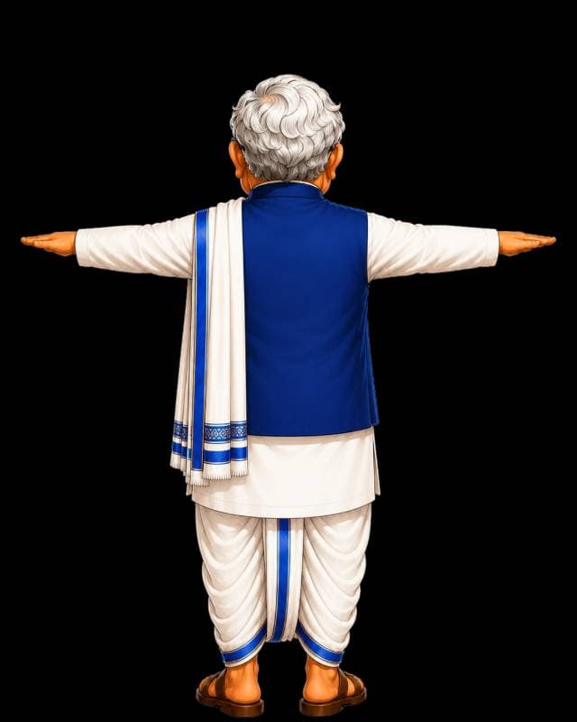 blue and white