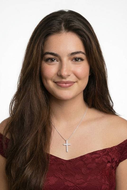 silver cross necklace
