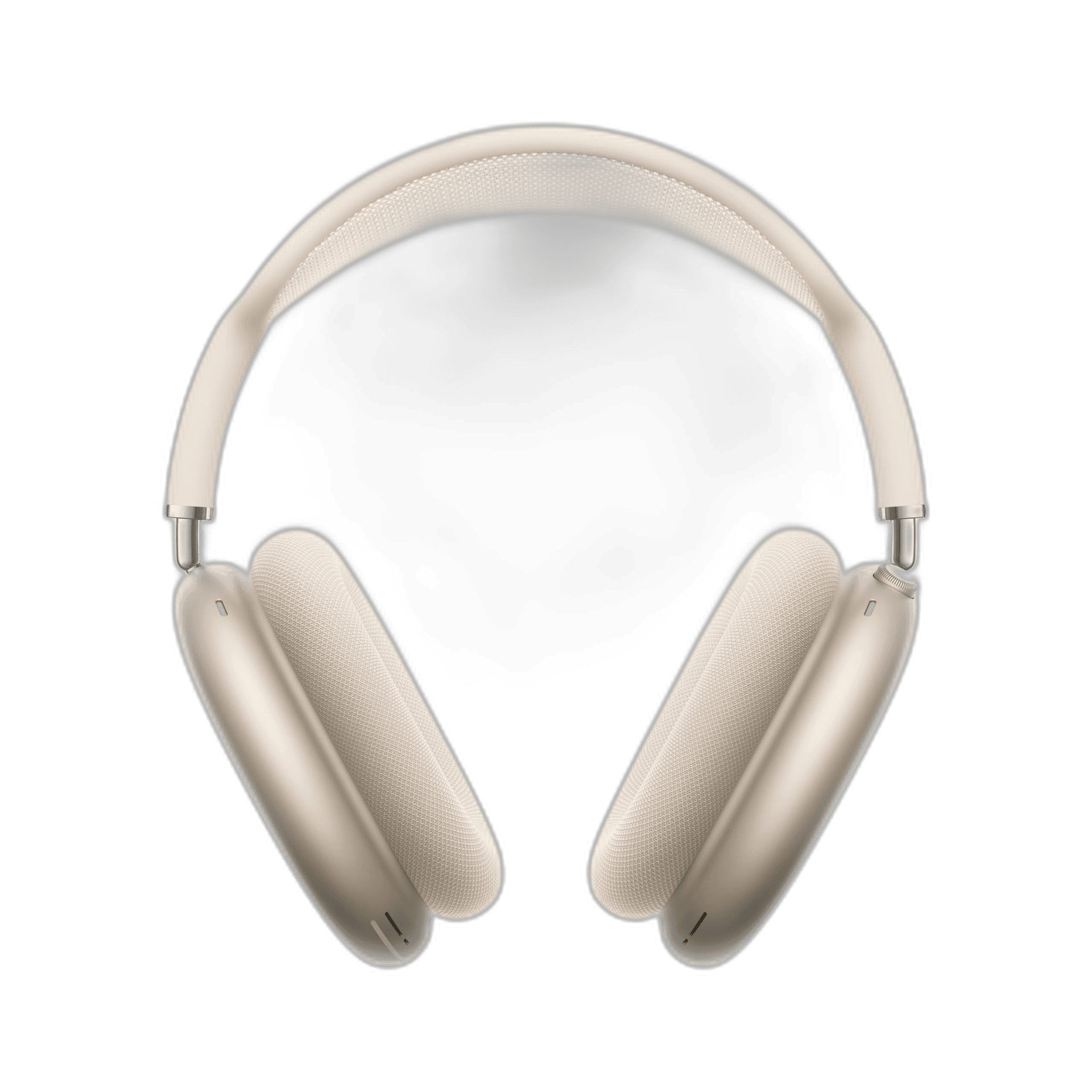 beige over-ear headphones