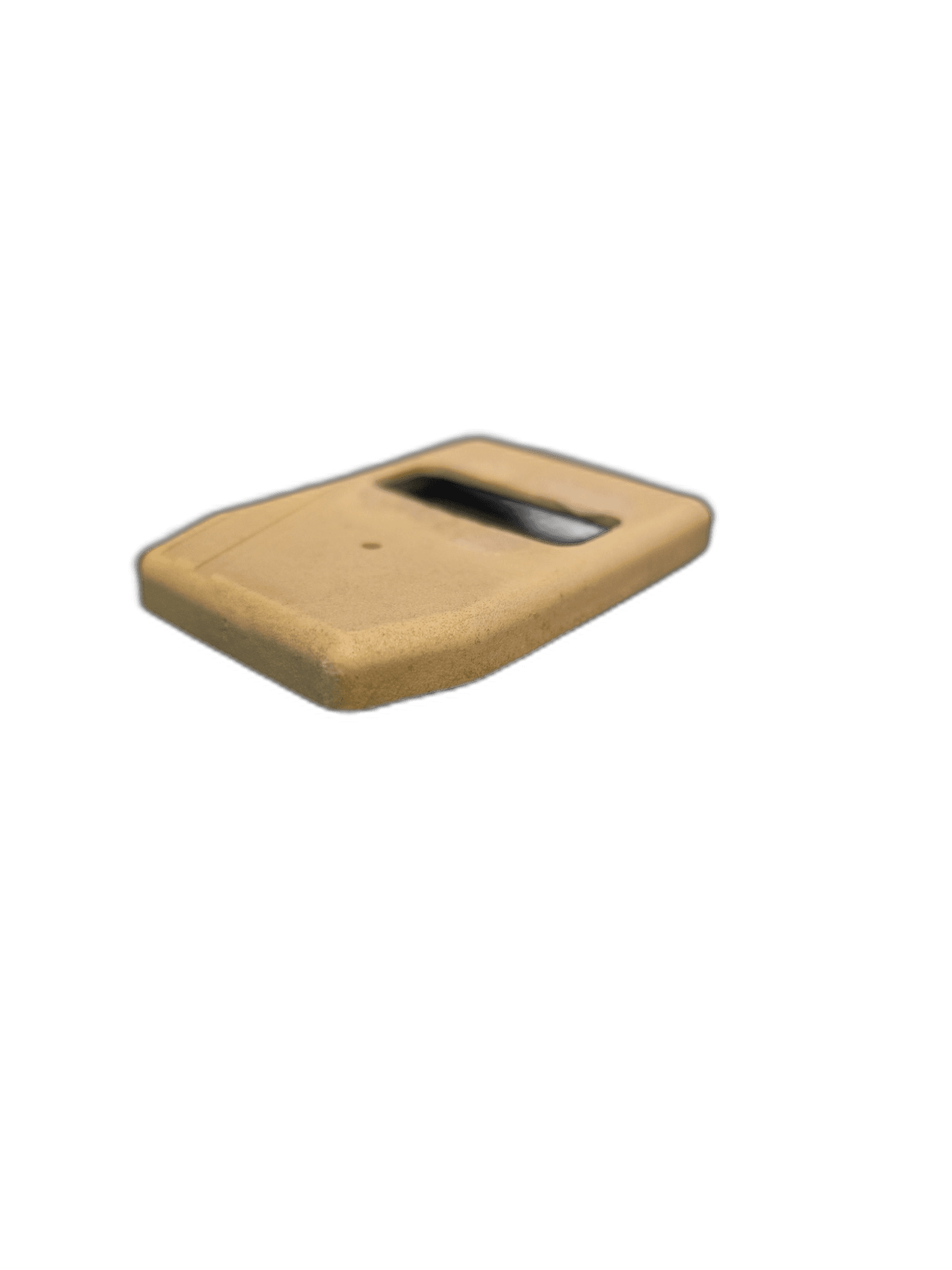 beige foam block