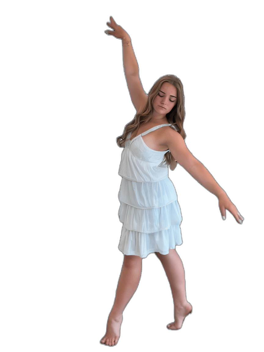 white dress