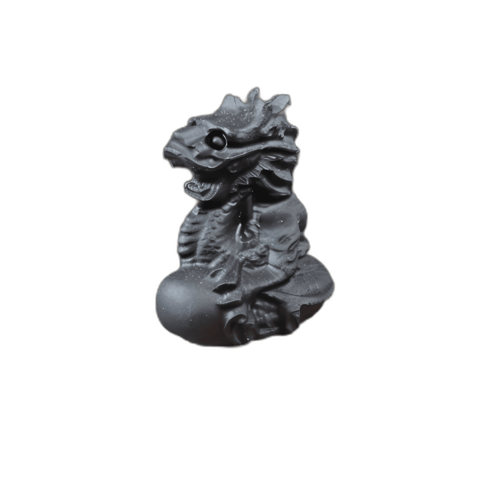dark gray dragon figurine