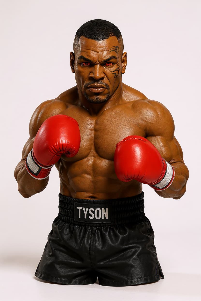Mike Tyson boxing bust statue