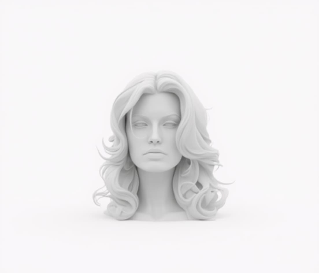 Woman with hair
