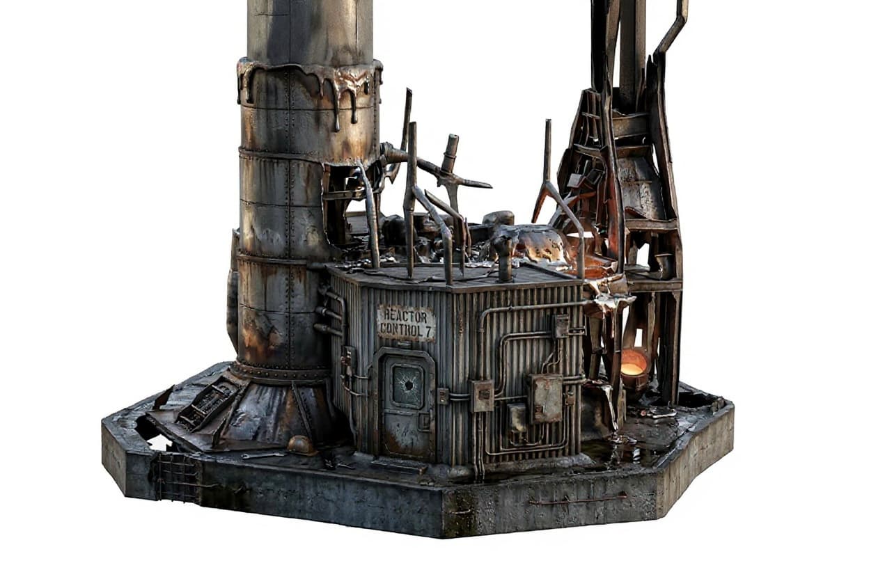 metal industrial sculpture