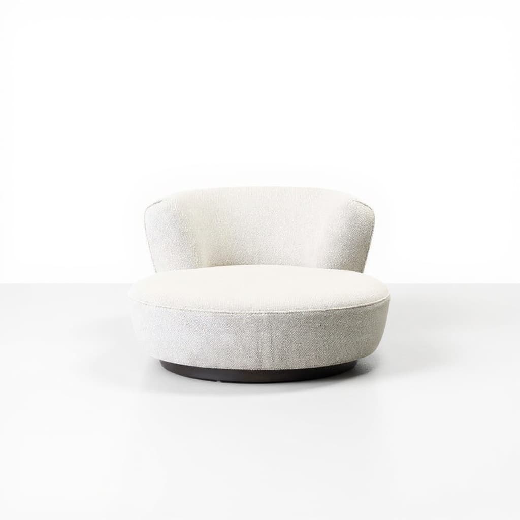off-white armchair