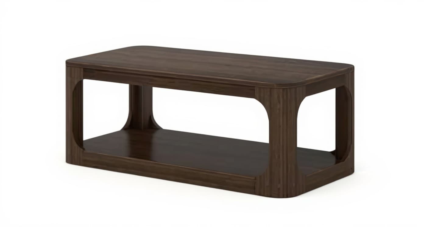 wooden coffee table