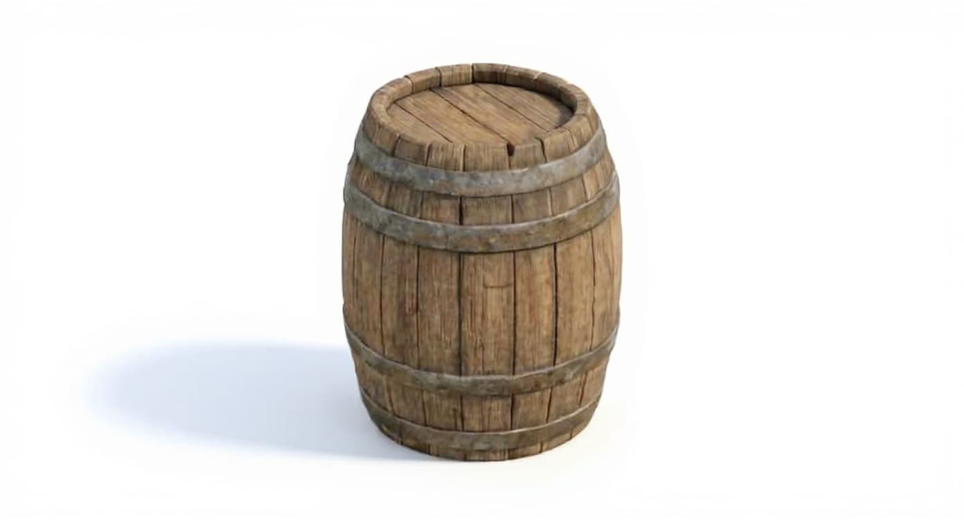 wooden barrel
