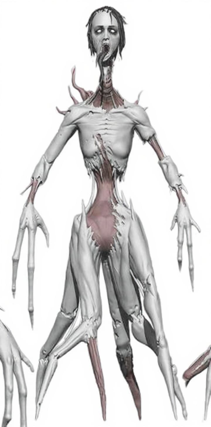 abstract, anatomical, monstrous