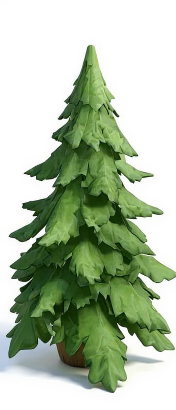 green artificial tree