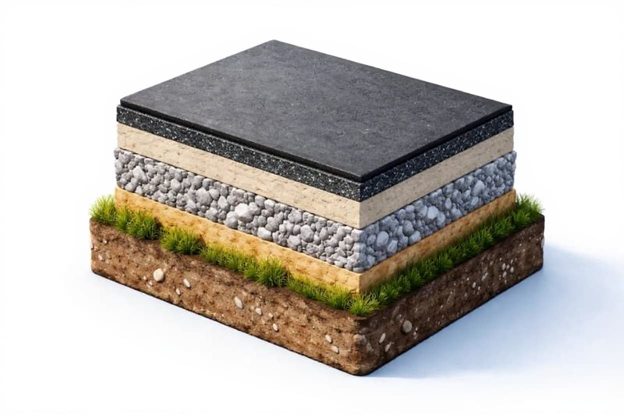 layered stone structure
