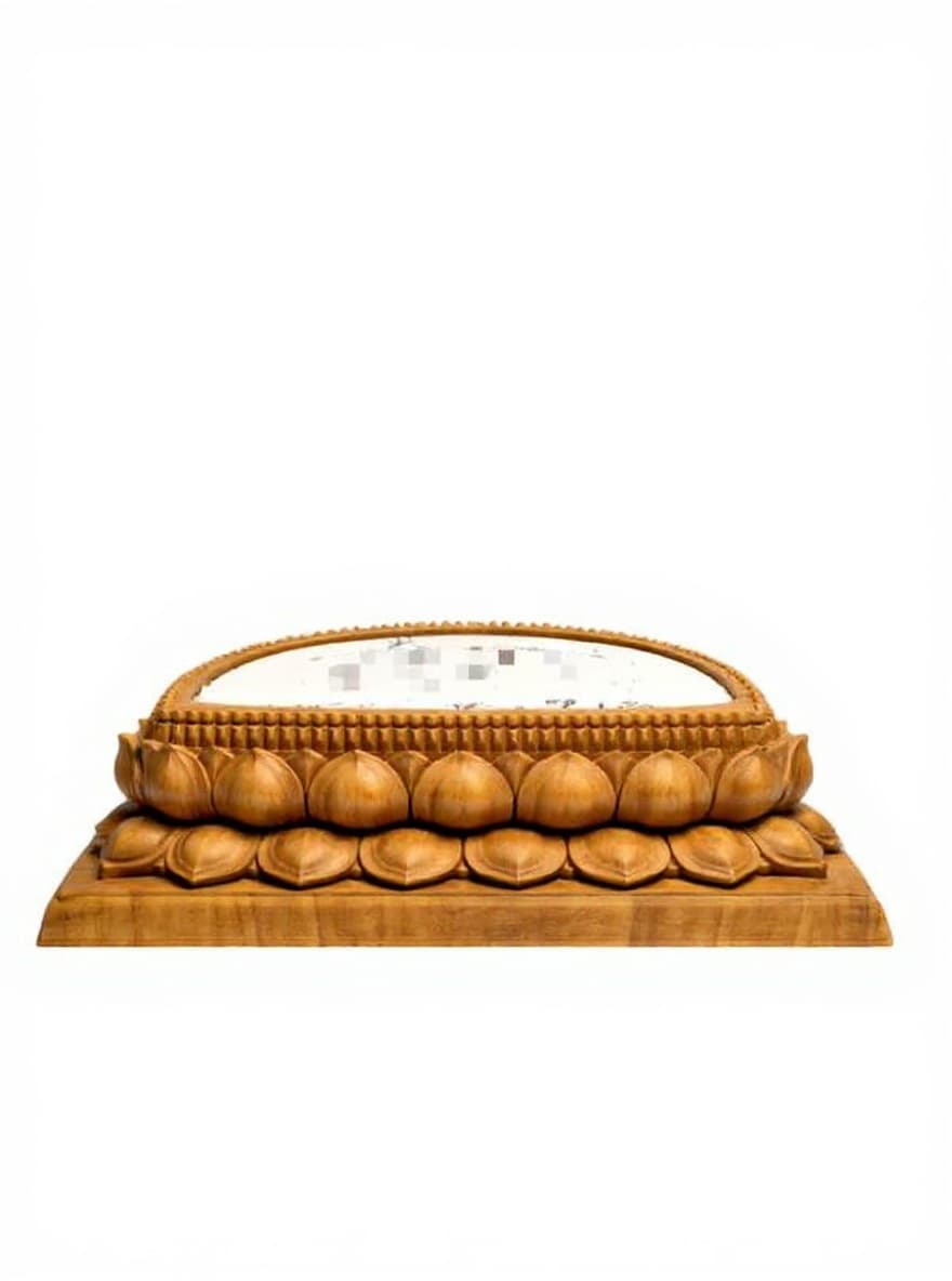 wooden lotus base