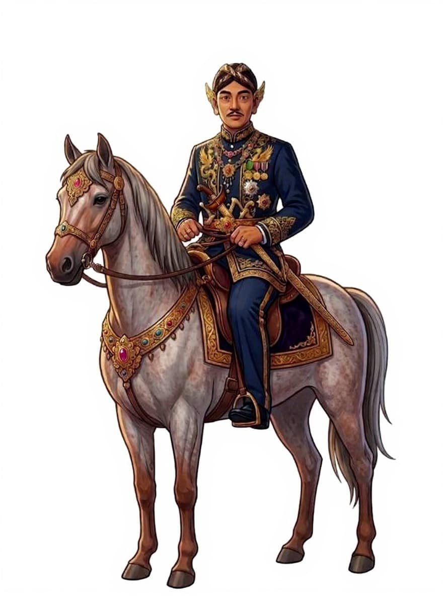 horse-riding figure