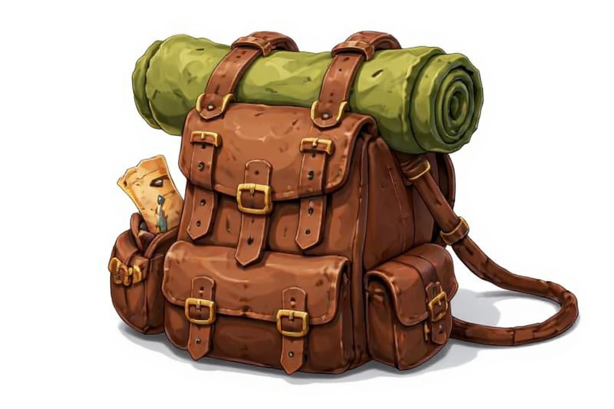 leather backpack