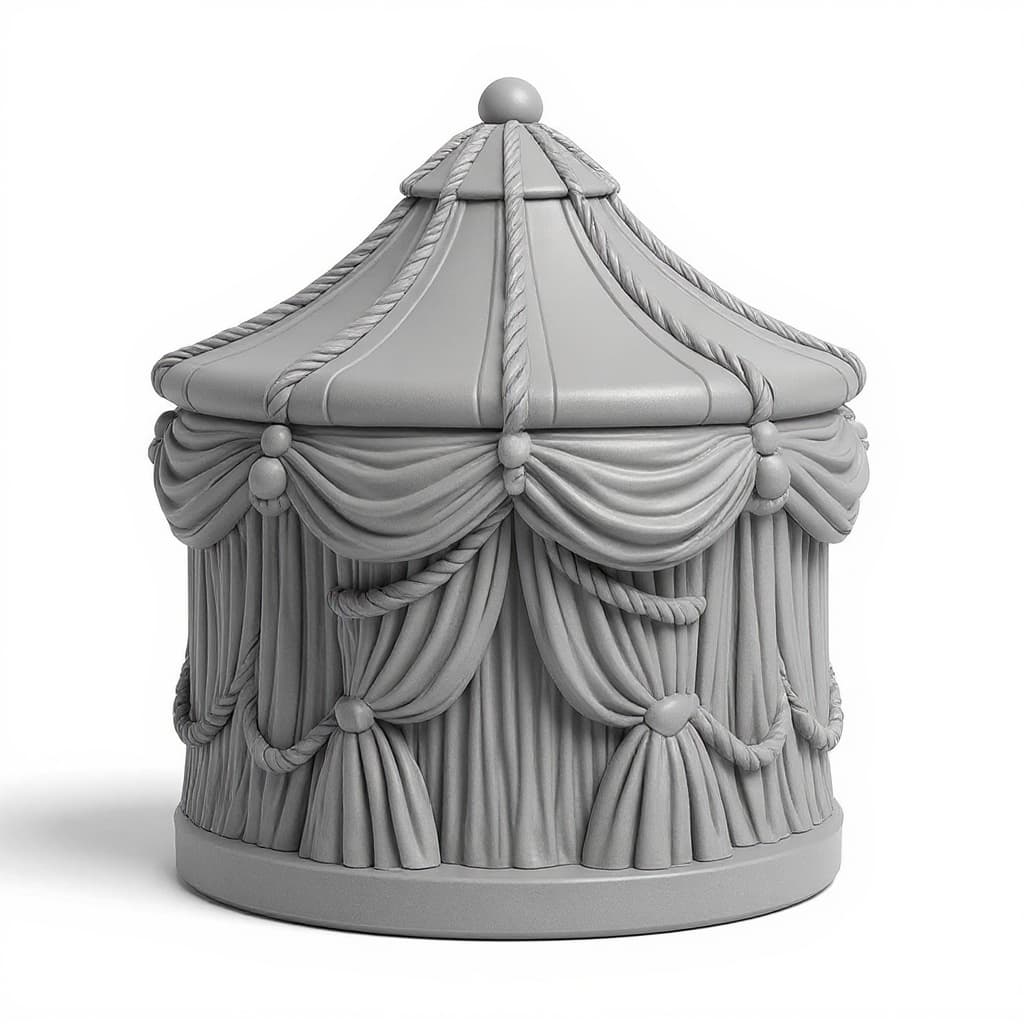 grey decorative container