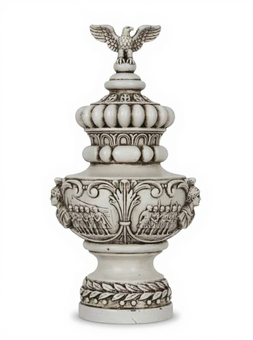 white stone vase