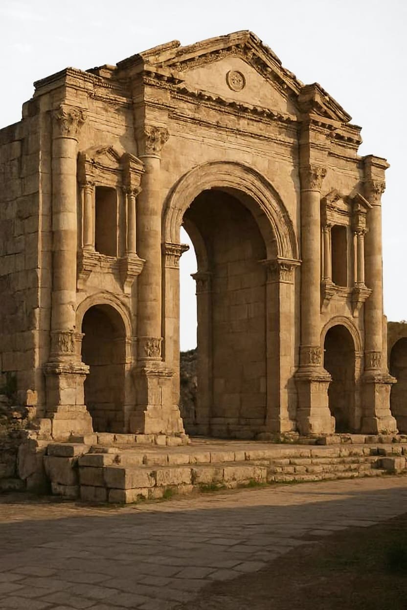 ancient stone archway
