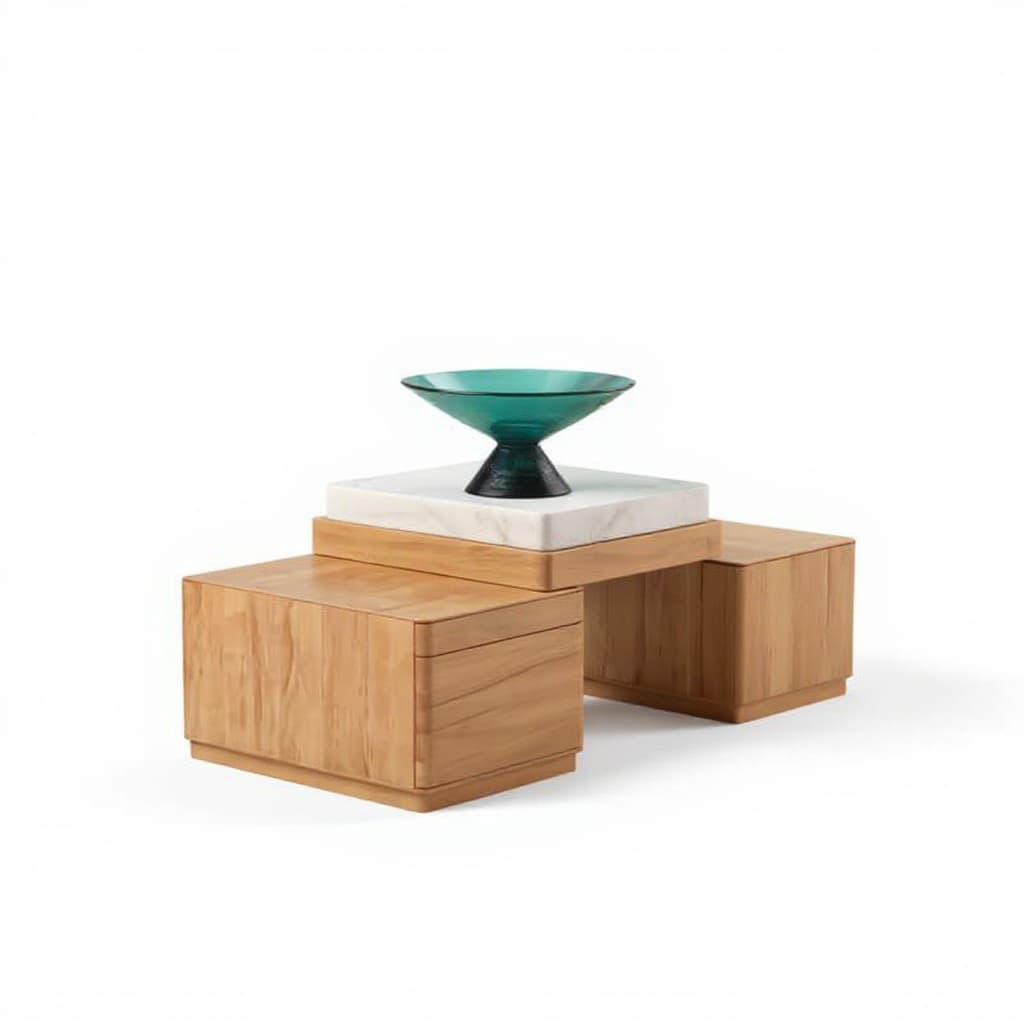 wooden bowl stand