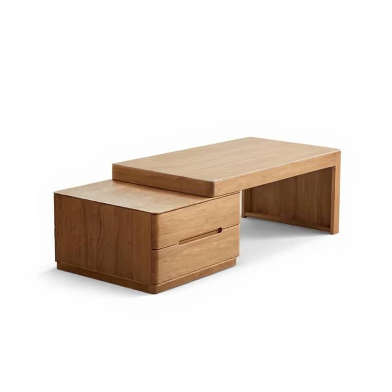 wooden coffee table