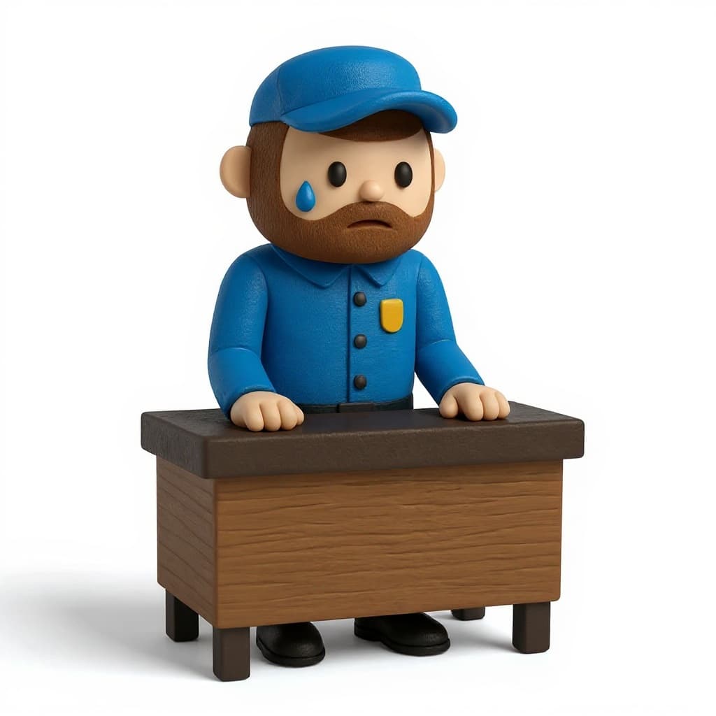 wooden desk