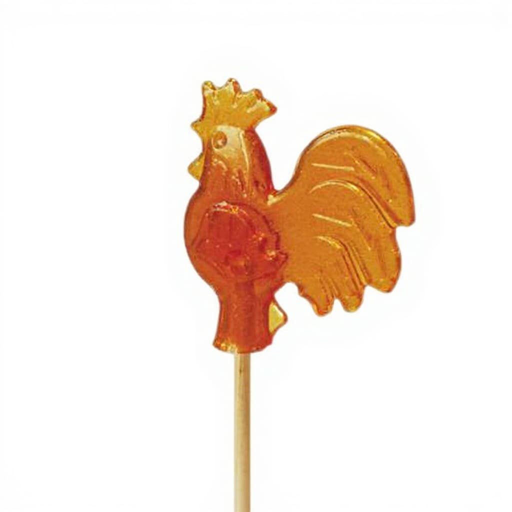 rooster lollipop