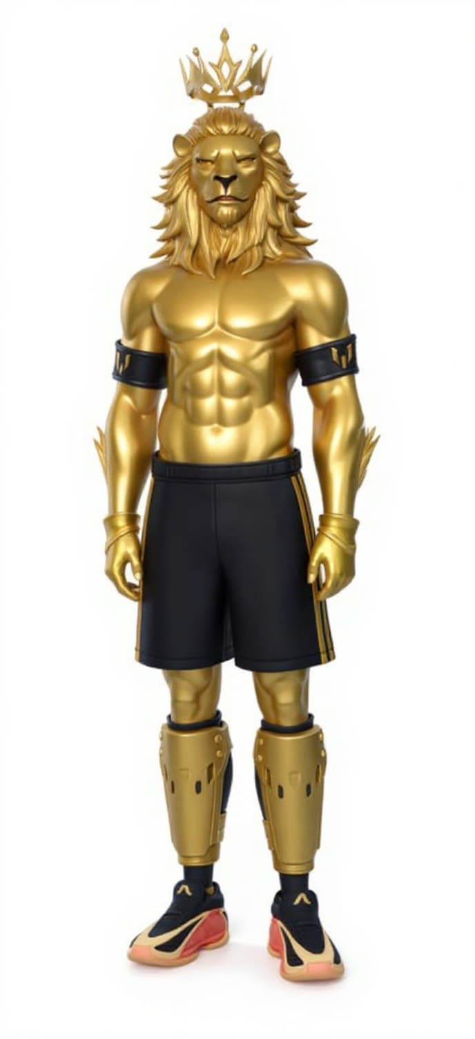 gold lion costume