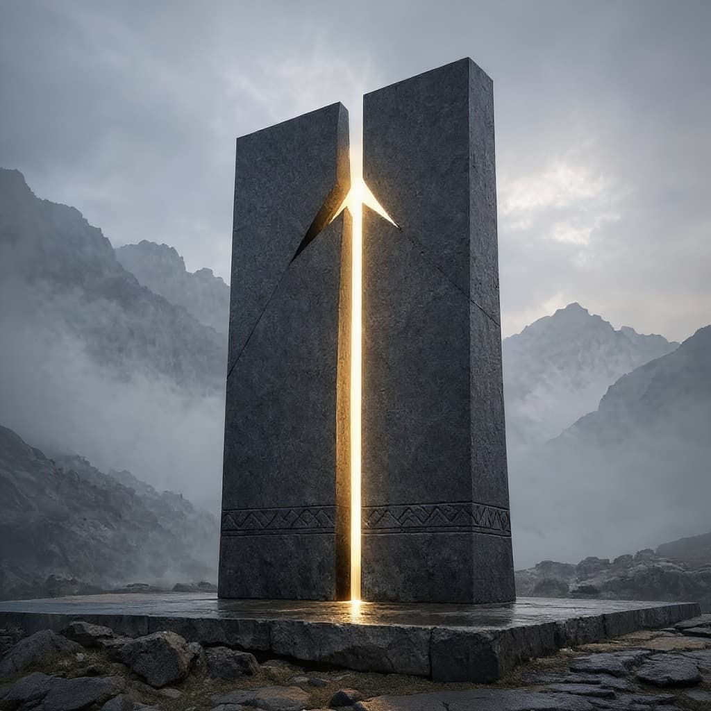 monumental stone pillar