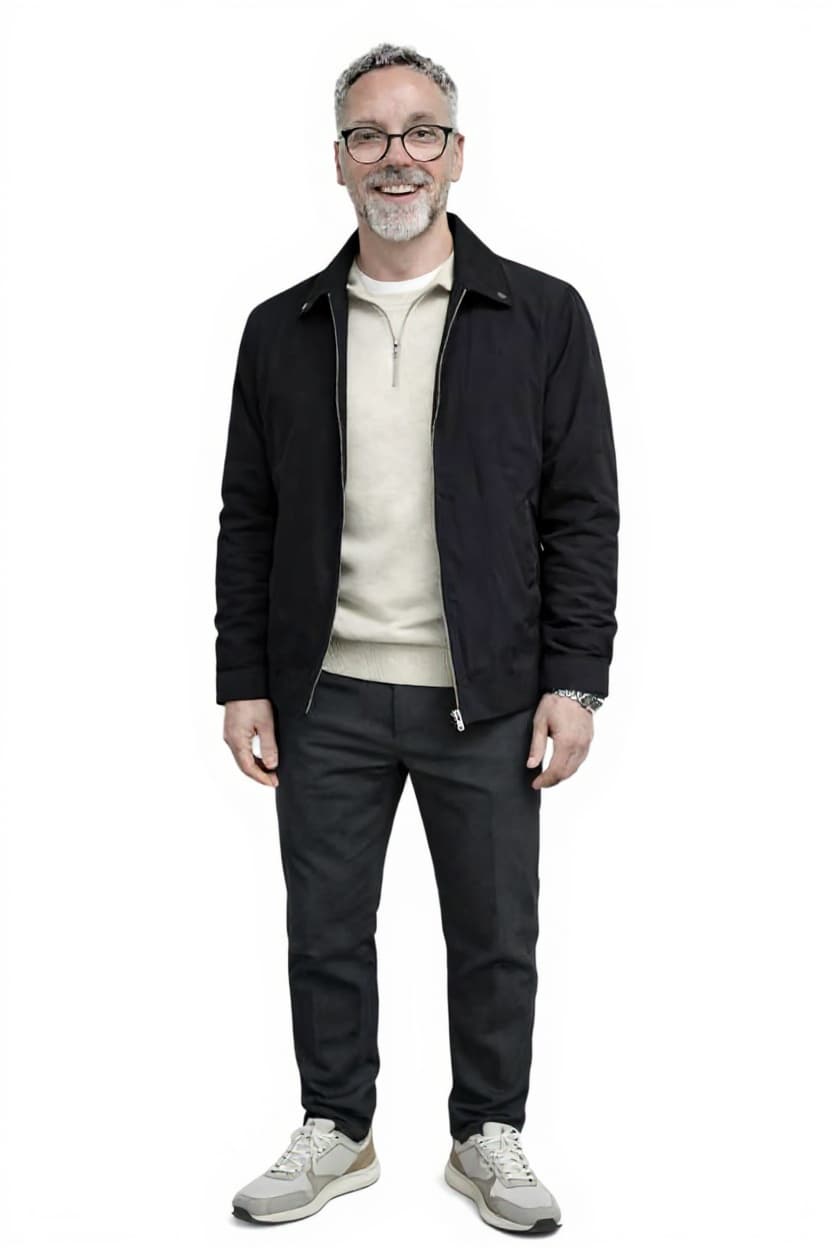 black jacket