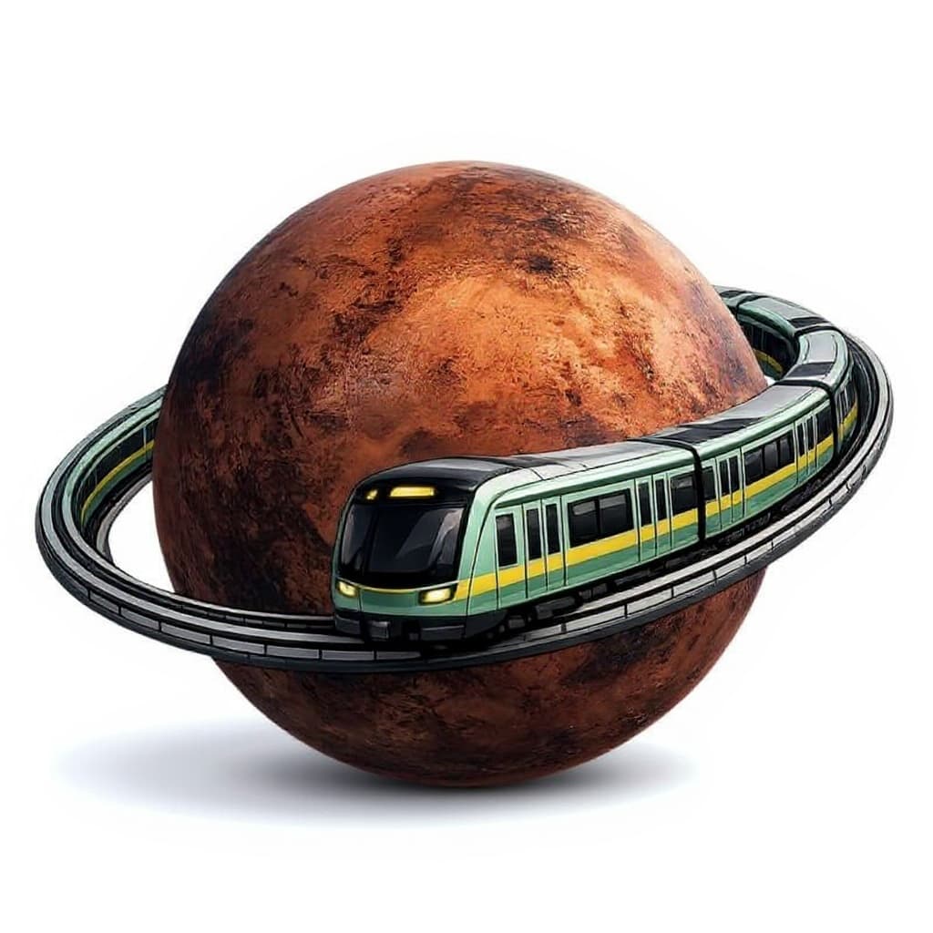 metallic train