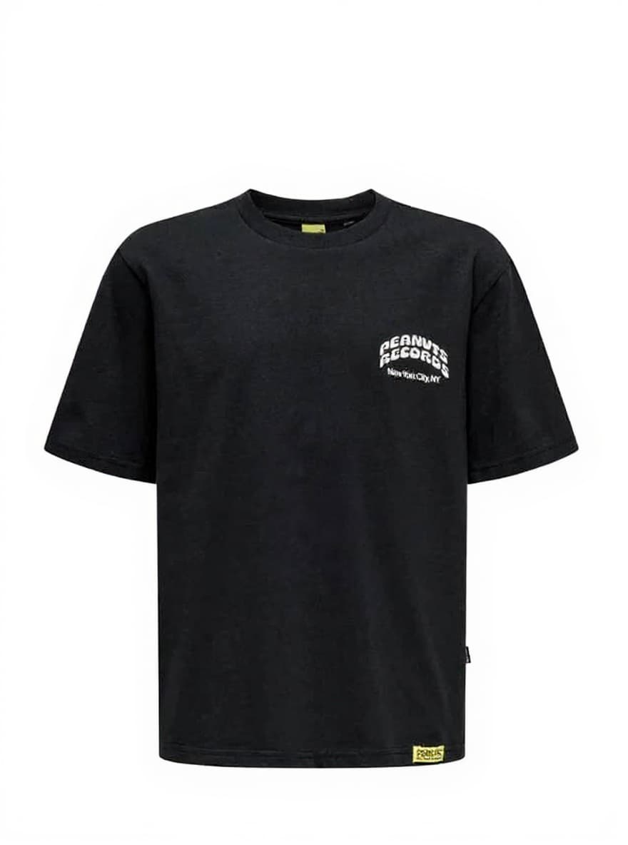black t-shirt