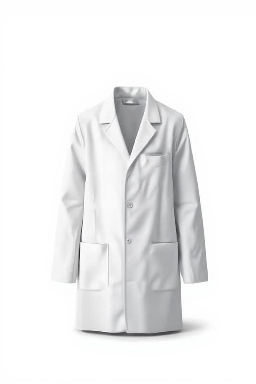 white lab coat