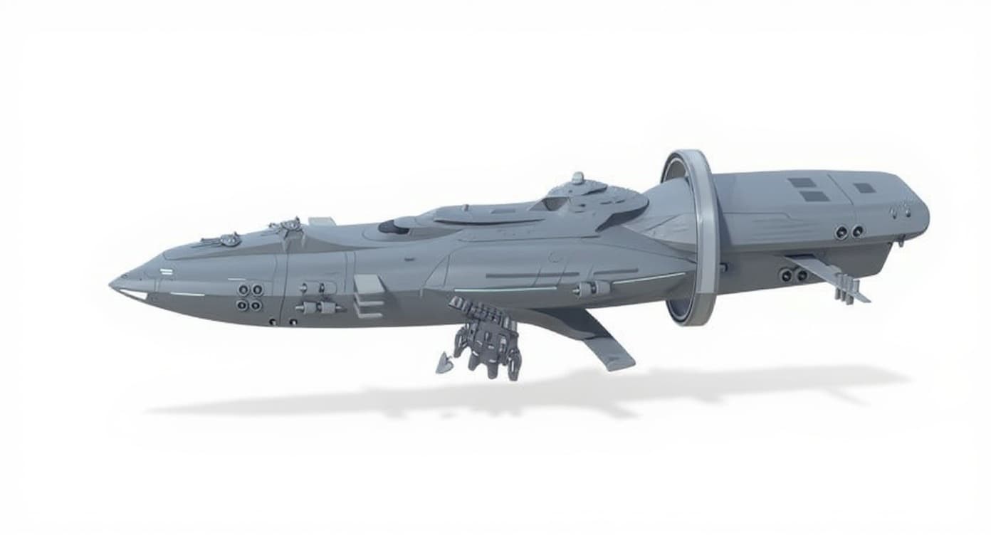 futuristic spacecraft