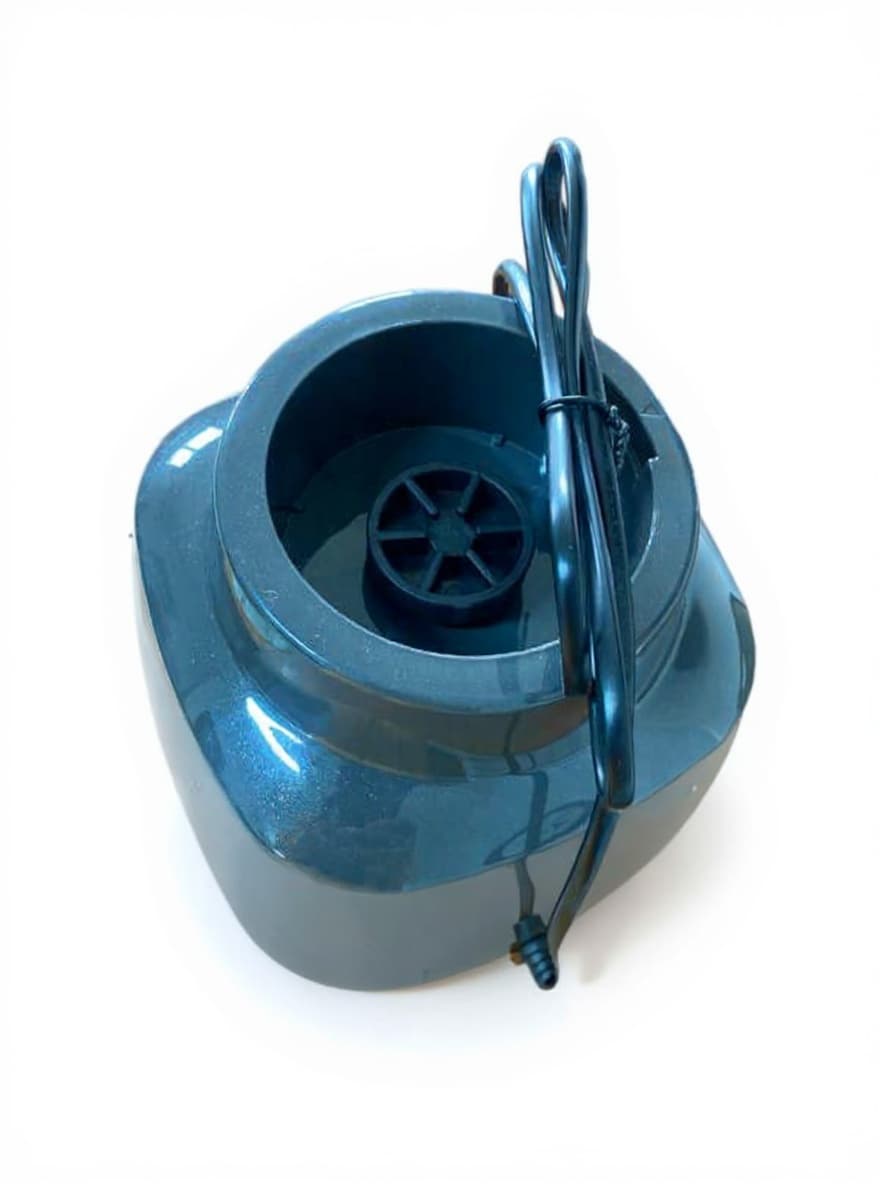 blue plastic container