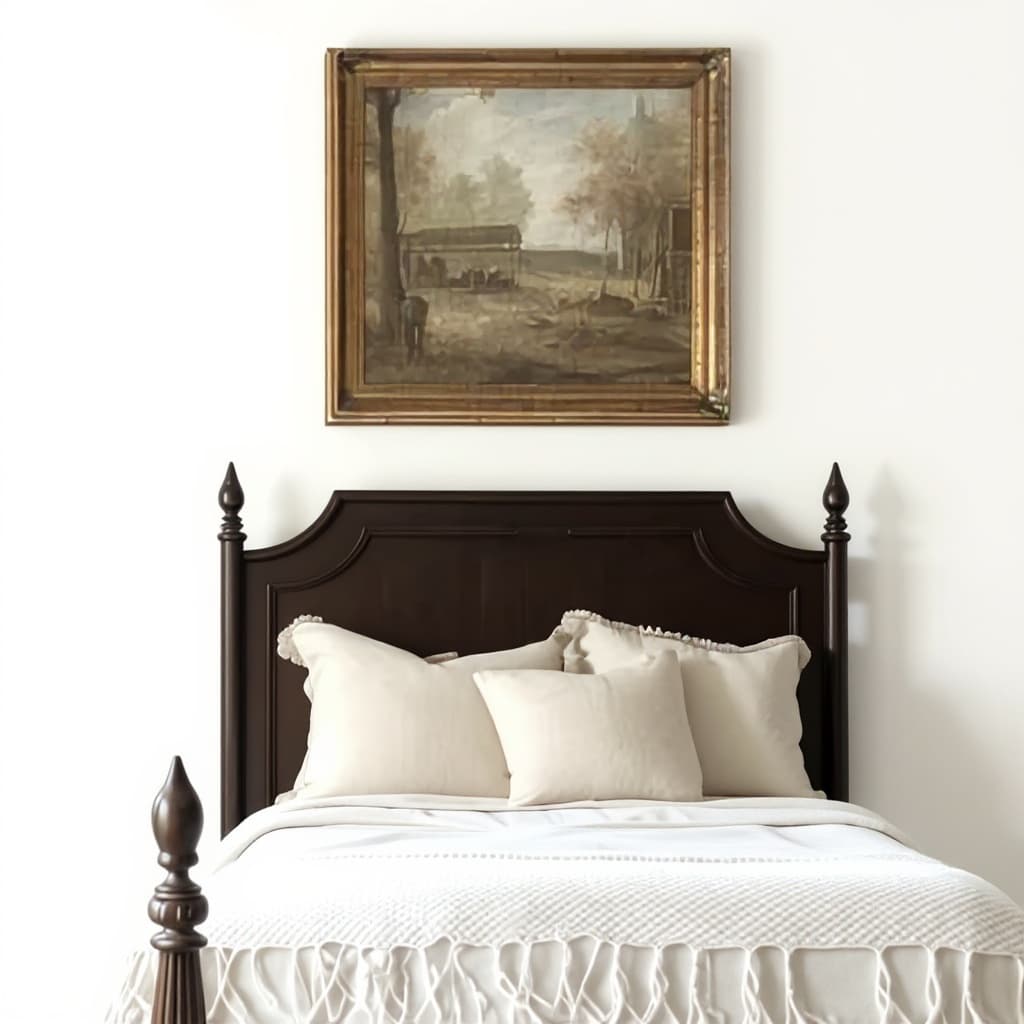 wooden bed frame