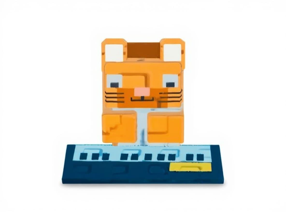 tiger-shaped keyboard