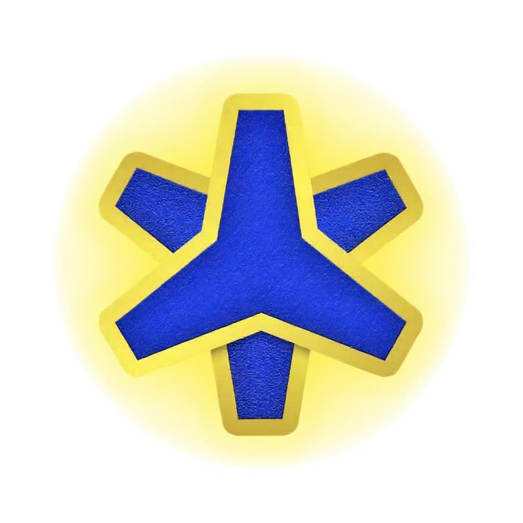 blue star-shaped object