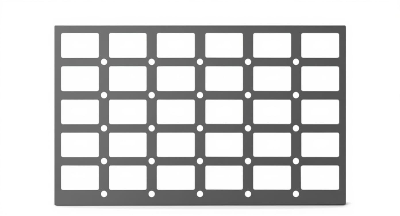 metal grid plate