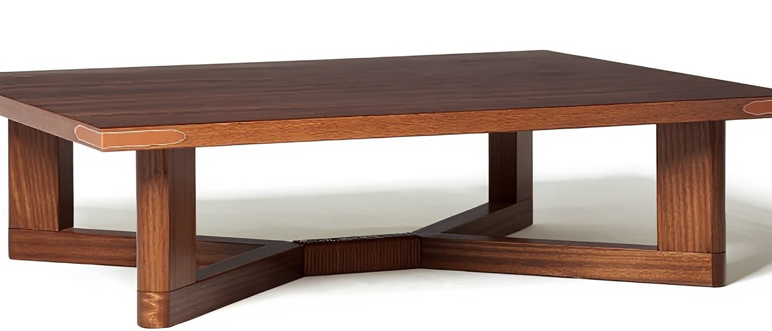 wooden coffee table