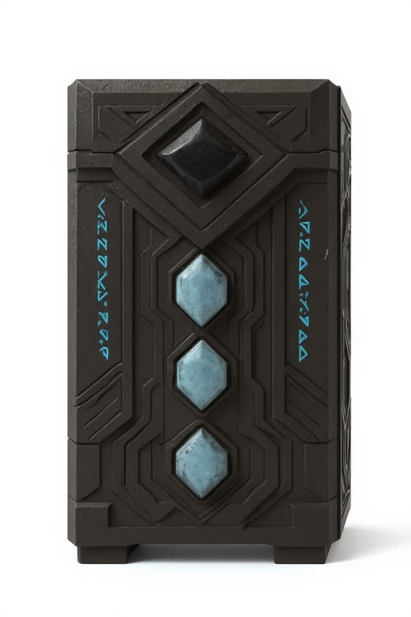 dark wooden box